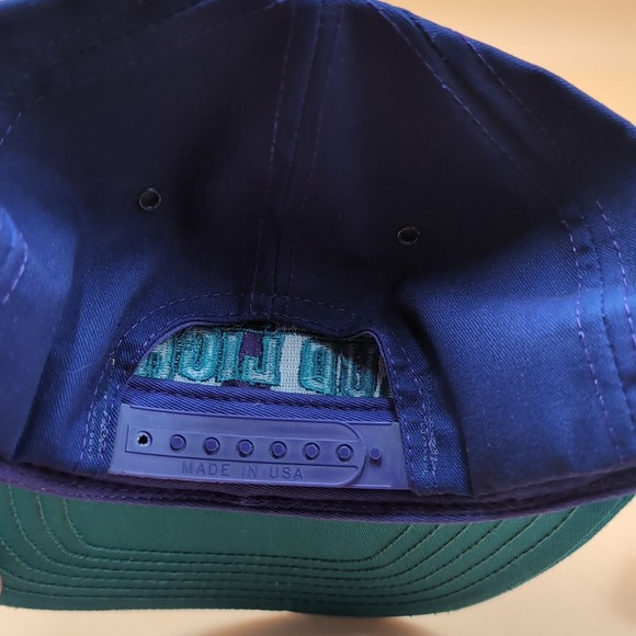 Vtg Purple Teal " Make It‎ A Bud Light" Hat One Size Fits All USA Snapback NWOT - Picture 6 of 13